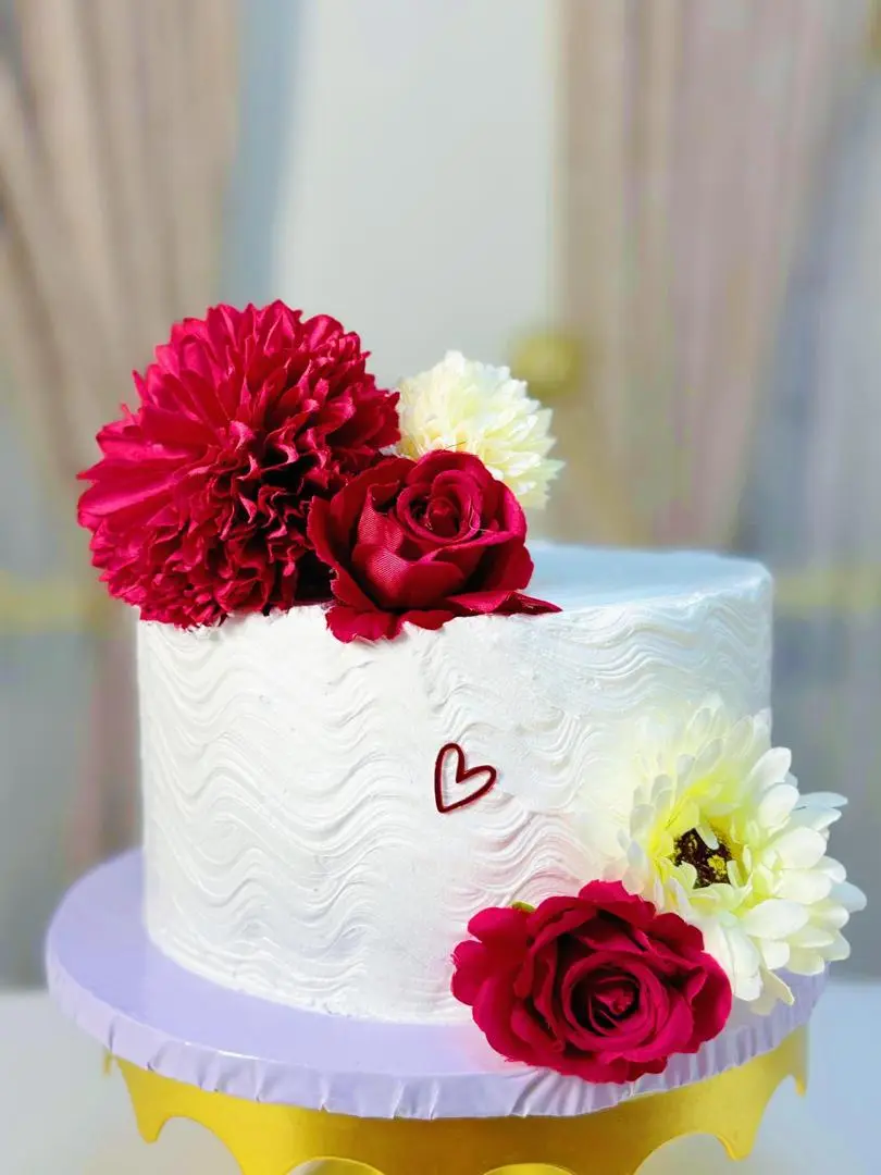 Floral two-tier | CC 028 | Cakes by Nazaria