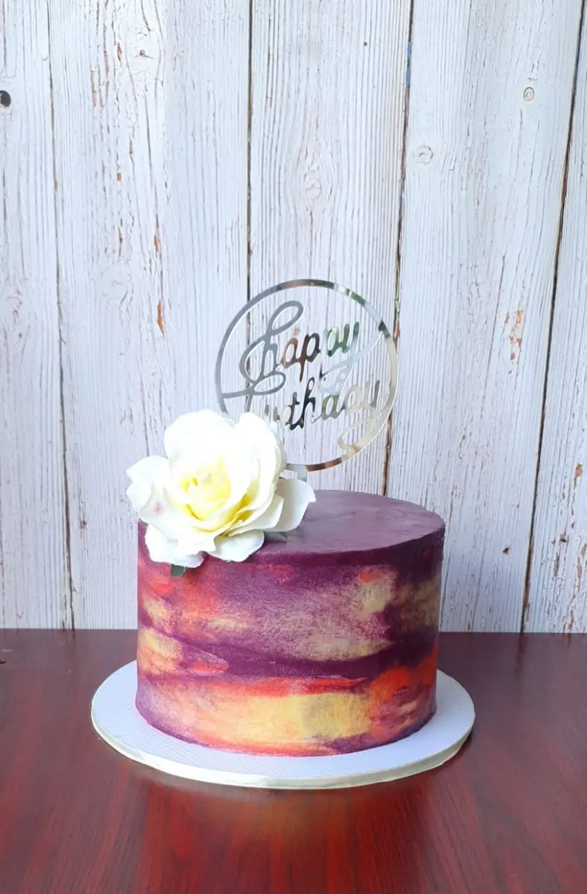 Marble gold floral | CC 020 | Cakes by Nazaria
